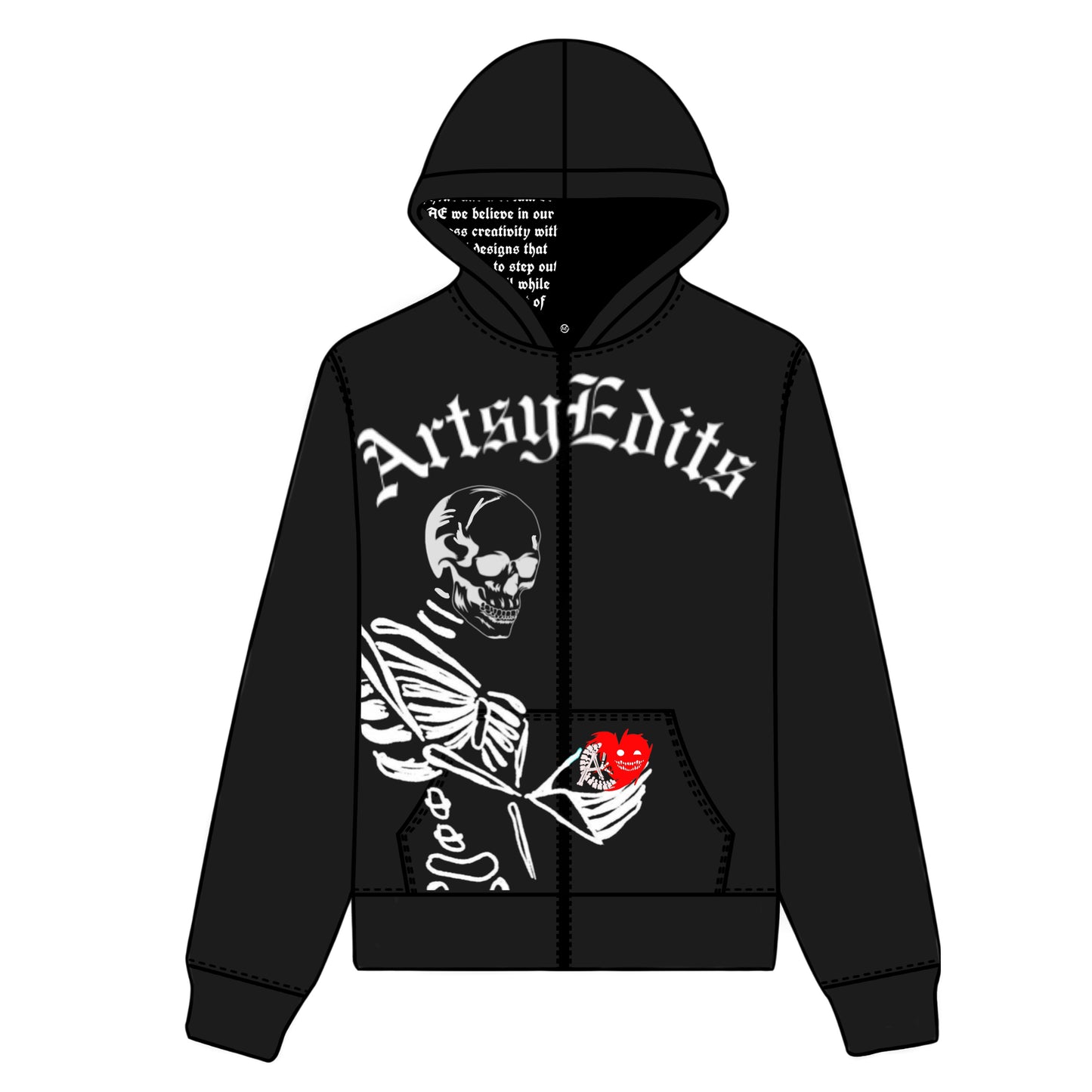 AE Skelly Hoodie (Black)