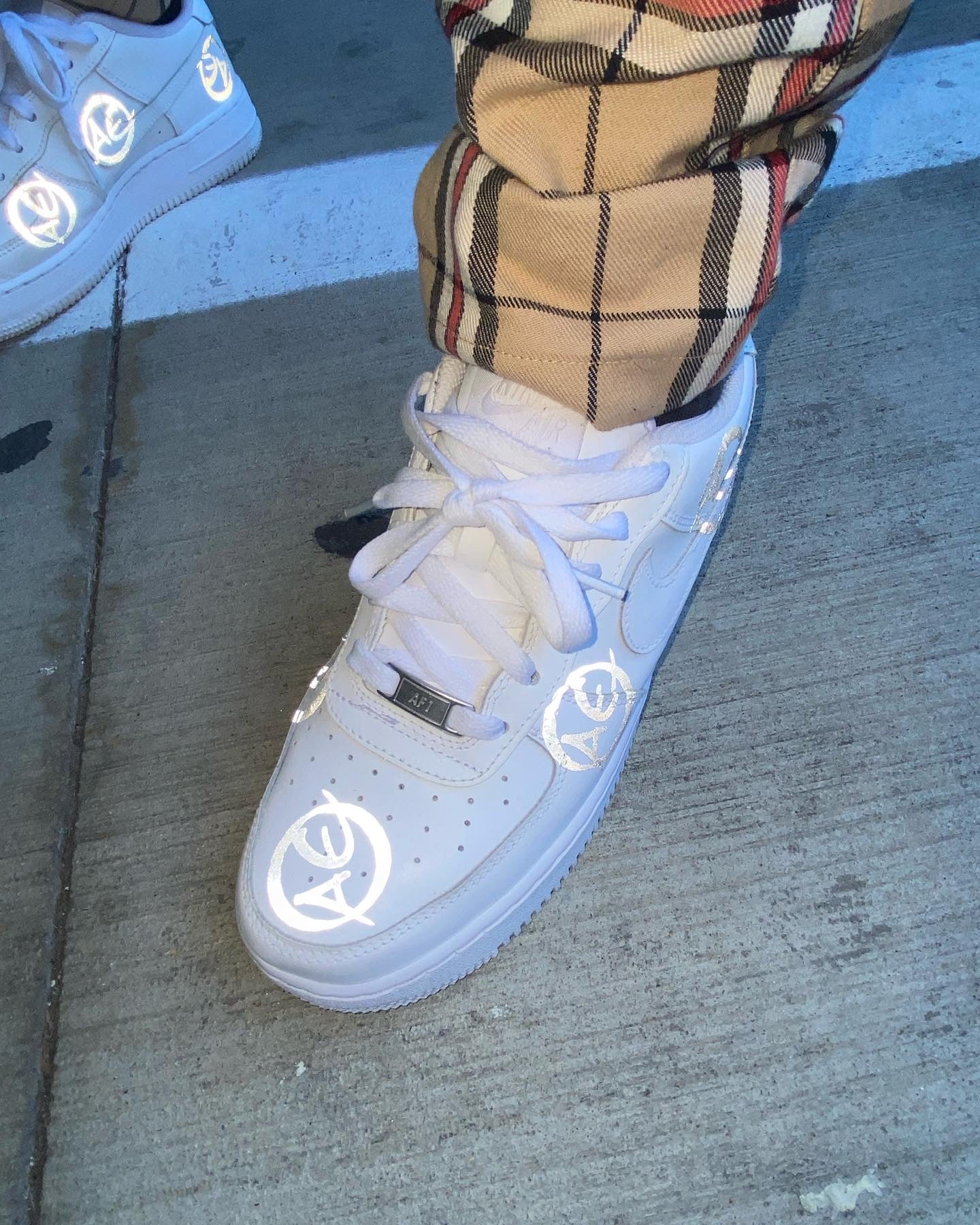 Reflective AE Logo 1s (White)