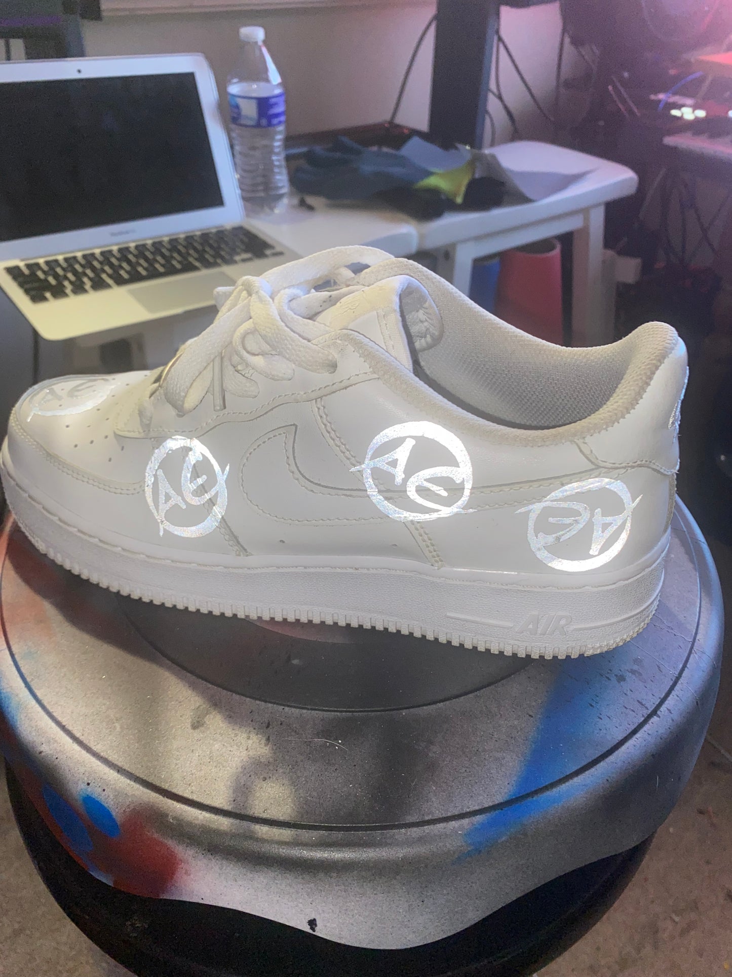 Reflective AE Logo 1s (White)